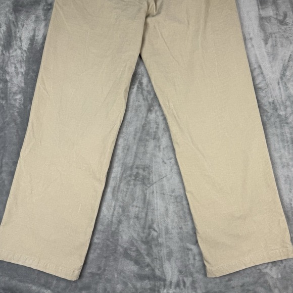 Dockers Pants Mens Measured 38x34 Beige Corduroy Flat Front Relaxed Fit Khaki - Picture 8 of 9
